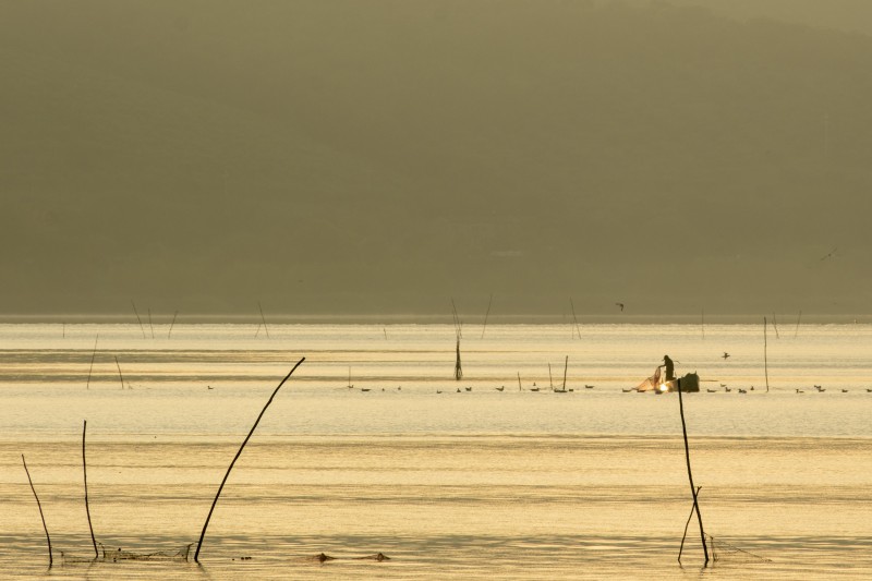 Lago Trassimeno, Italië - najaar 2025